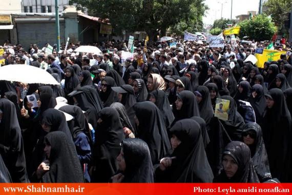 حضور با شکوه بانوان همدانی در راهپیمایی روز قدس /به روایت تصویر 