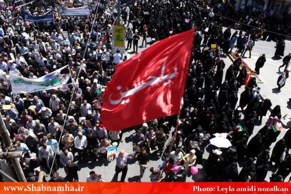 حضور با شکوه بانوان همدانی در راهپیمایی روز قدس /به روایت تصویر 