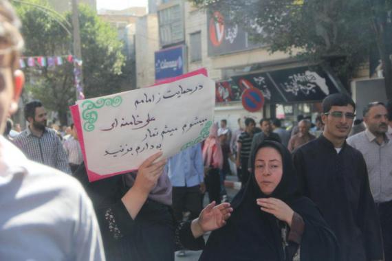  استقبال بانوان همدانی از ریاست محترم جمهوری 