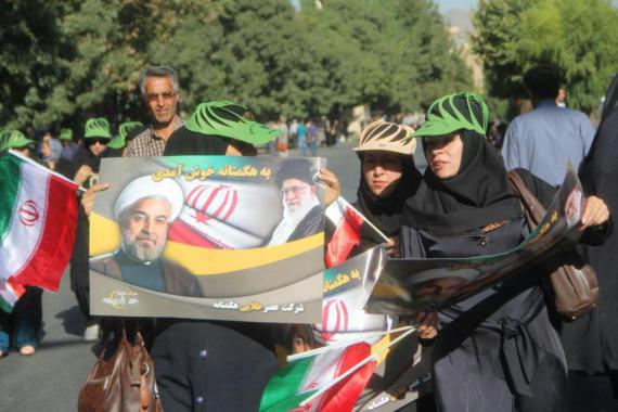  استقبال بانوان همدانی از ریاست محترم جمهوری 