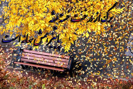  عکس نوشته های رمانتیک پاییزی 