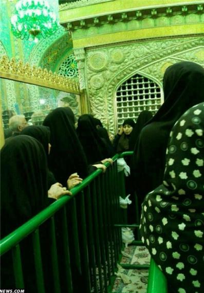  زیارت حرم امام رضا(ع) شبیه حرم امام حسین(ع) شد+عکس