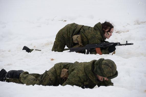 عکس/ زنان ارتش روسیه 