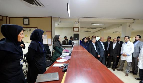 گزارش تصویری/بازدید رییس دانشگاه آزاد اسلامی از بیمارستان بوعلی