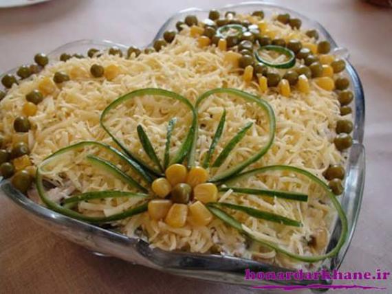 shabnamha.ir , shabnamha , afkl ih , شبنم ها , شبنم همدان , مدل های تزیین سالاد , سفره آرایی; 