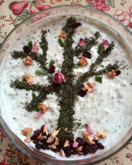 تزیین ماست و خیار,ماست و خیار,shabnamha.ir,شبنم همدان,afkl ih,شبنم ها