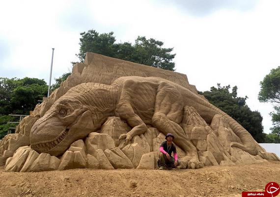 مجسمه های ماسه ای,هنرمند ژاپنی,شن بازی,ساخت مجسمه با ماسه,مجسمه های باورنکردنی,shabnamha.ir,شبنم همدان,afkl ih,شبنم ها