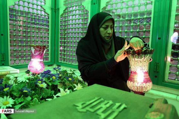 مراسم غبارروبی,حرم امام‌زاده عبدالله(ع),همدان,عطرافشانی,shabnamha.ir,شبنم همدانوafkl ih,شبنم ها