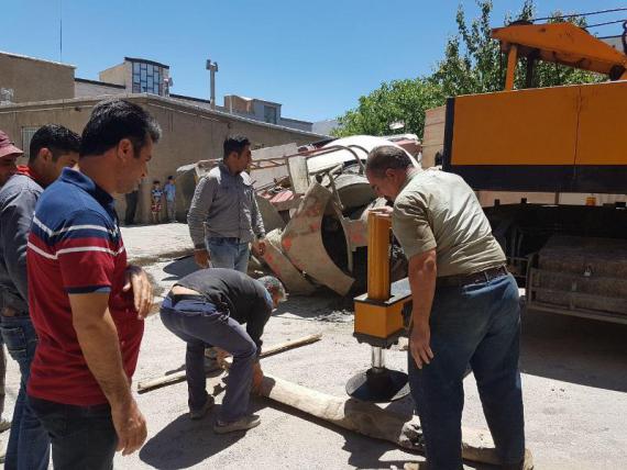 شبنم ها, shabnamha,shabnamha.ia afkl ih, شبنم همدان, فرورفتن ماشین بتن , 