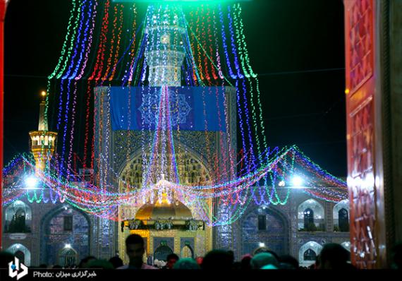 دهه کرامت,حرم مطهر رضوی,آذین بندی حرم رضوی,میلاد امام رضا(ع),shabnamha.ir,شبنم همدان,afkl ih,شبنم ها