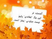  عکس نوشته های رمانتیک پاییزی 