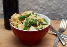  طرز تهیه سالاد لوبیا سبز و سیب زمینی