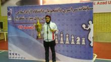 درخشش بانوی همدانی در مسابقات تنیس روی میز دانشجویان 