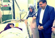  عکس/ خالق «من زنده ام» در بیمارستان