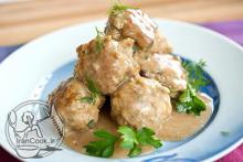 آشپزی,کوفته سوئدی,کوفته مرغ سوئدی,سس خامه,shabnamha.ir,شبنم همدان,afkl ih