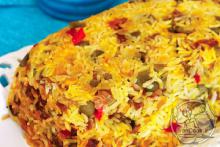 آشپزی,پلو یونانی,طرز تهیه پلو یونانی,شبنم همدان,shabnamha.ir,شبنم ها