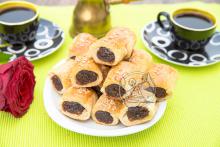 انواع رولت,انواع شیرینی,دسر خرمایی,رول خرمایی,نان خرمایی,shabnamha.ir,شبنم همدان,afkl ih,شبنم ها